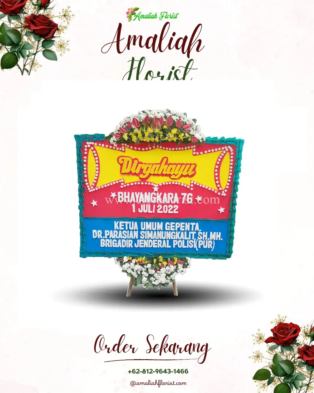 Papan Bunga HUT Ulang Tahun Kaimana